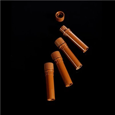 Εργαστηριακά Αναλώσιμα Καφέ Κρυογονικά Φιαλίδια Πολυπροπυλενίου